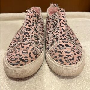 Pink Leopard Print Sneakers